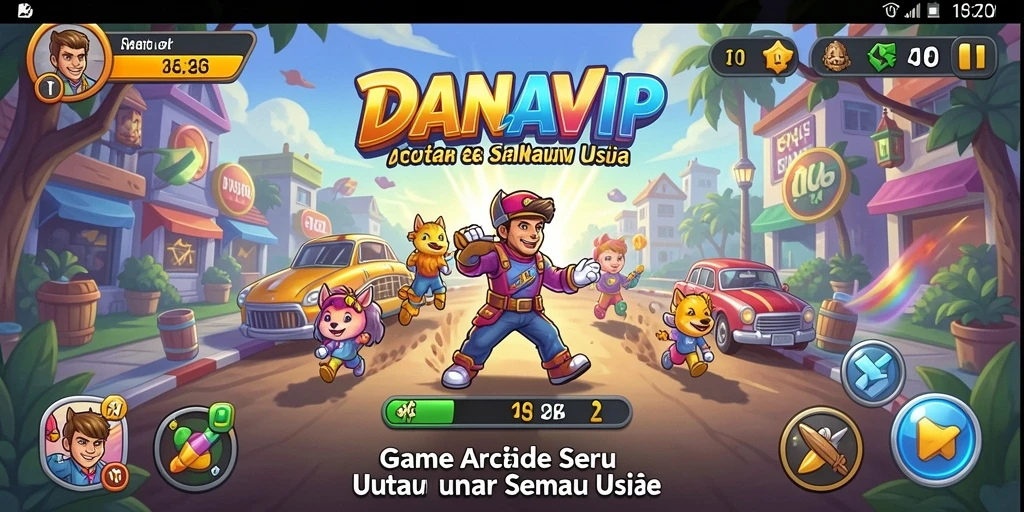 Tampilan gameplay menegangkan dan seru di DANAVIP.