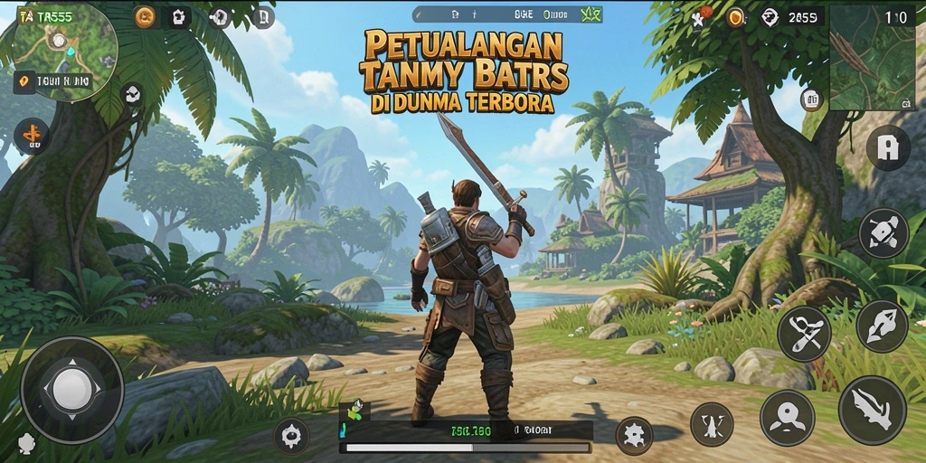 Tampilan gameplay menakjubkan di dunia terbuka TAR555.