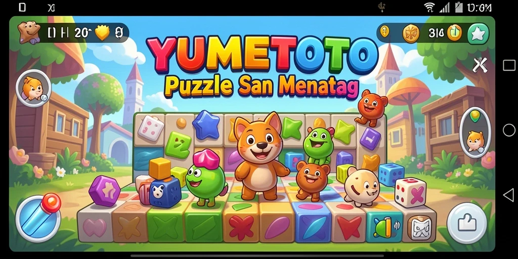 Tampilan gameplay seru dan menantang dari YUMETOTO.